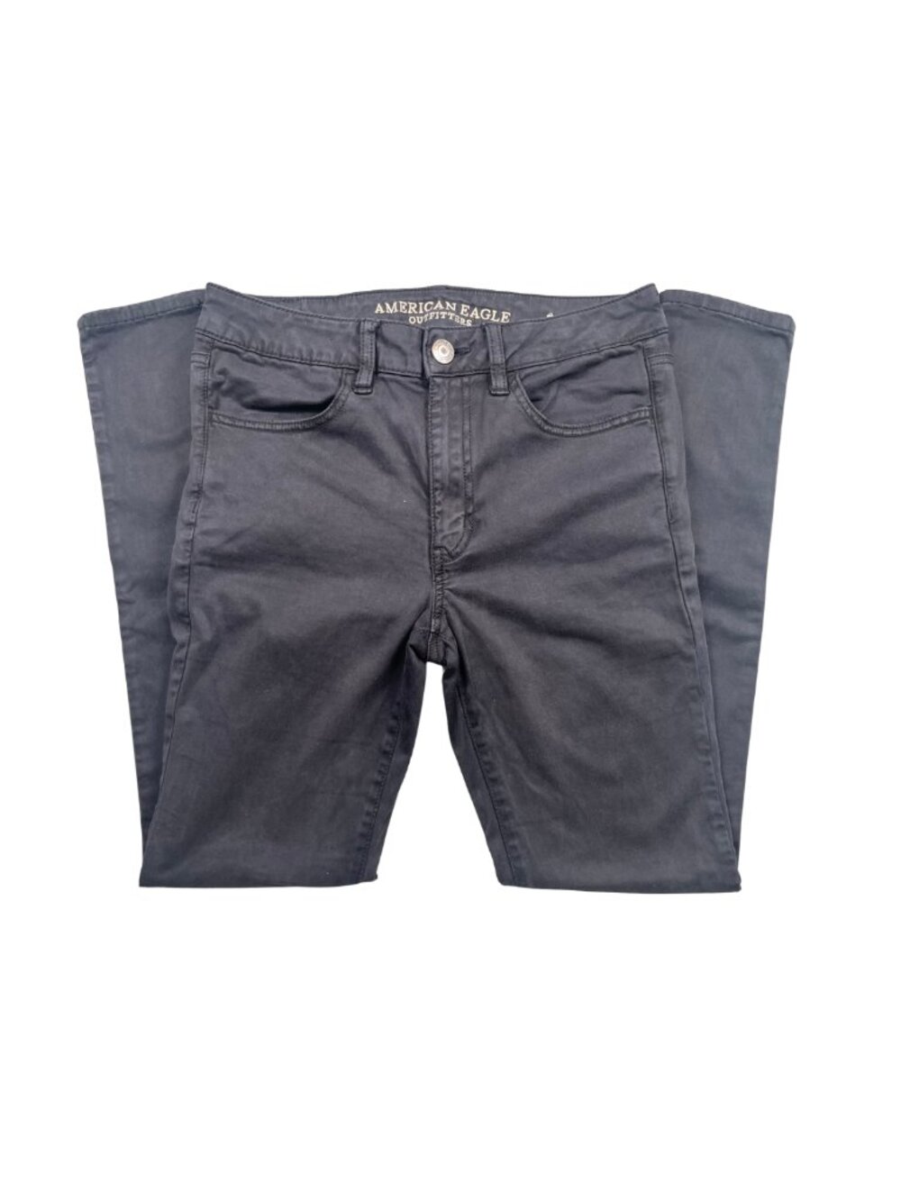 American Eagle Super Super Stretch X Hi-Rise Jegging Black Gray Size 6 Regular